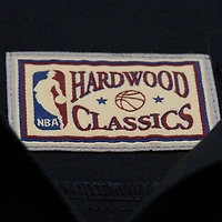 Men's Mitchell & Ness Black Golden State Warriors Hardwood Classics Camp Shirt