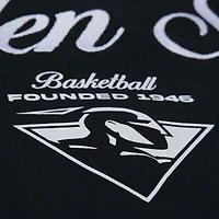 Men's Mitchell & Ness Black Golden State Warriors Hardwood Classics Camp Shirt