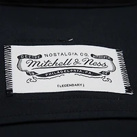 Men's Mitchell & Ness Black Golden State Warriors Hardwood Classics Camp Shirt