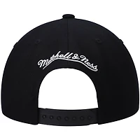 Casquette snapback Mitchell & Ness Hardwood Classics Script 2.0 noire pour homme, Golden State Warriors