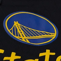 Men's Mitchell & Ness  Black Golden State Warriors Polo Jersey