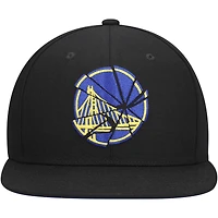 Casquette Snapback Shattered noire Golden State Warriors Mitchell & Ness pour hommes
