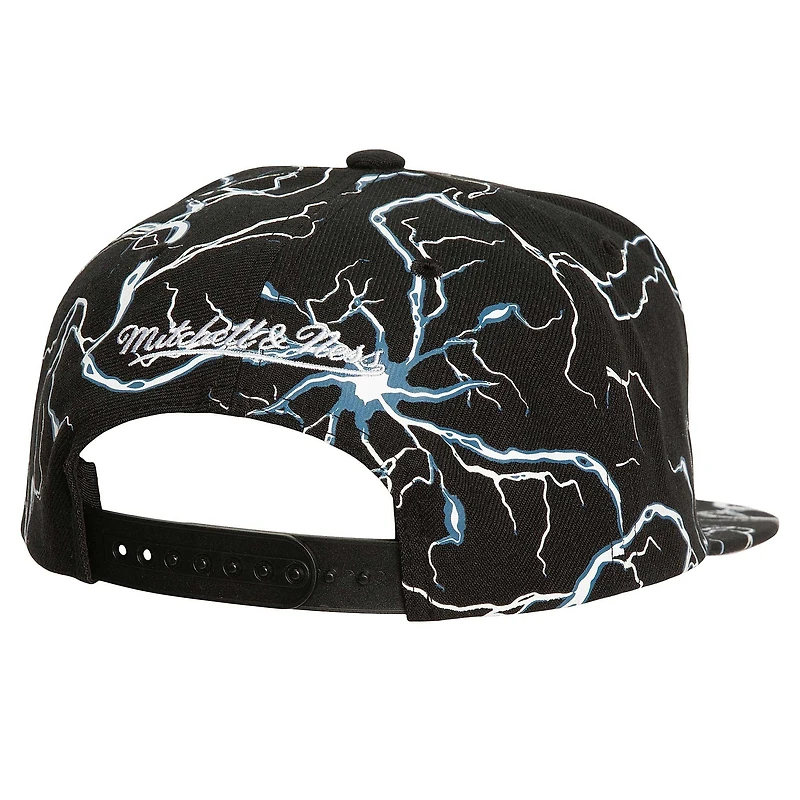 Casquette snapback noire Golden State Warriors Storm Season Mitchell & Ness pour hommes