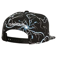 Casquette snapback noire Golden State Warriors Storm Season Mitchell & Ness pour hommes