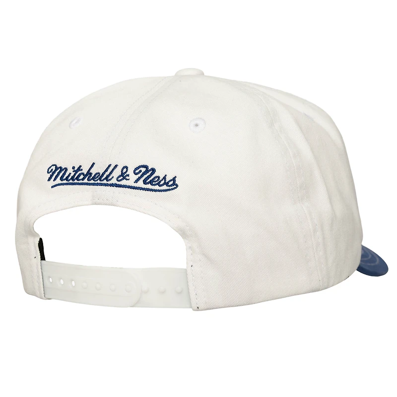 Casquette ajustable Mitchell & Ness Pro Crown bleu/blanc Golden State Warriors pour homme