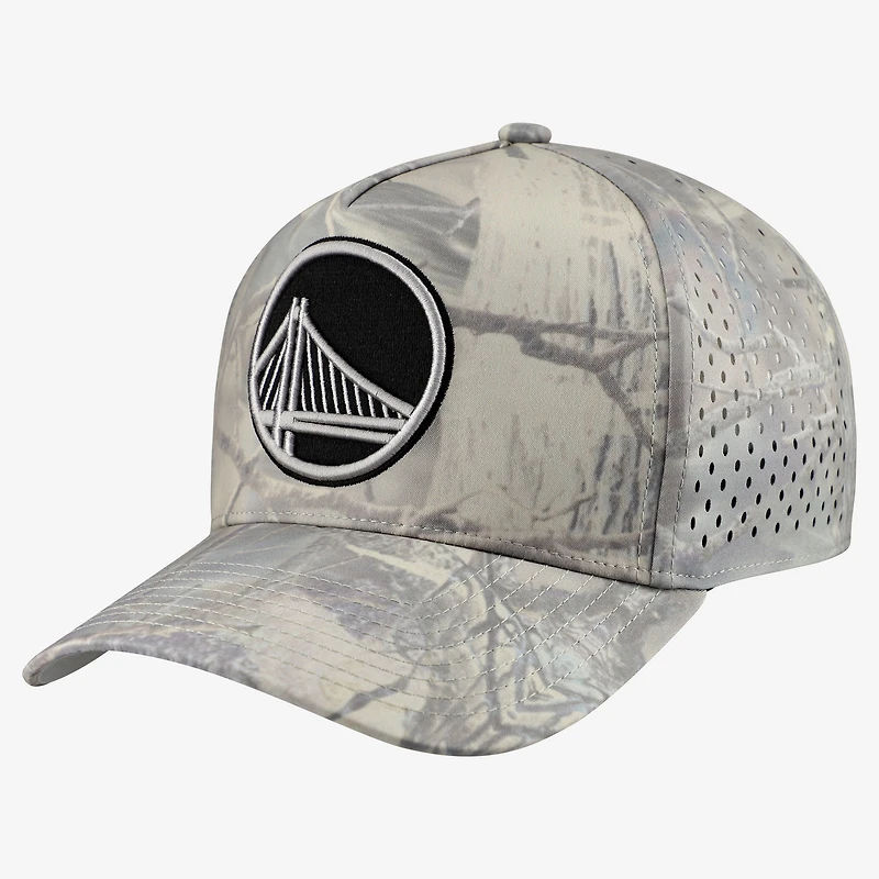 Casquette ajustable Mitchell & Ness Camo Golden State Warriors Perfect Pro pour homme
