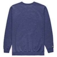 Sweat-shirt à col rond Mitchell & Ness Heather Royal Golden State Warriors Hardwood Classics pour homme, grandes tailles