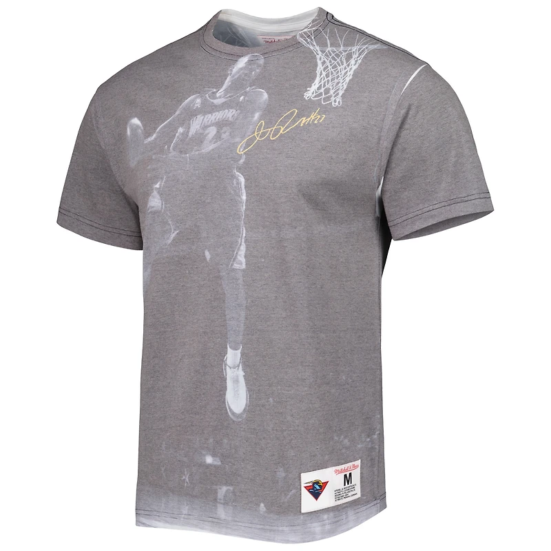 T-shirt Mitchell & Ness Jason Richardson gris chiné Golden State Warriors Above The Rim pour homme