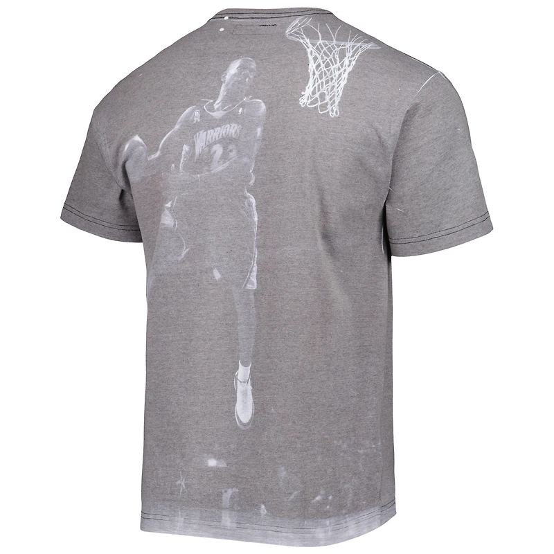 Men's Mitchell & Ness Jason Richardson Heather Gray Golden State Warriors Above The Rim T-Shirt