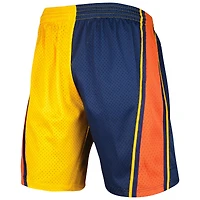 Mitchell & Ness Homme Bleu Marine/Or Golden State Warriors Hardwood Classics 2009 Split Swingman Short