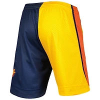 Mitchell & Ness Homme Bleu Marine/Or Golden State Warriors Hardwood Classics 2009 Split Swingman Short