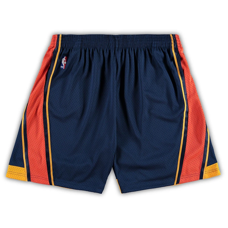 Short Swingman de l'équipe Hardwood Classics pour hommes, bleu marine, Golden State Warriors, Big & Tall, Mitchell Ness