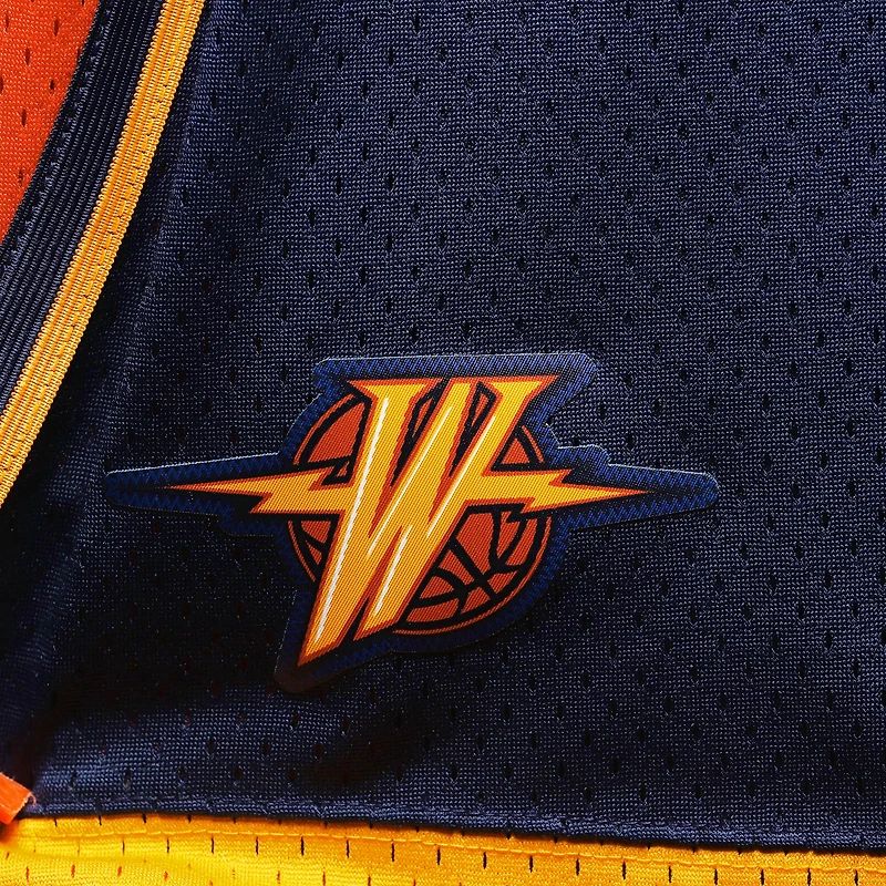 Short Swingman de l'équipe Hardwood Classics pour hommes, bleu marine, Golden State Warriors, Big & Tall, Mitchell Ness