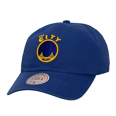 Men's Mitchell & Ness  Navy Golden State Warriors Hardwood Classics 1904 Adjustable Hat