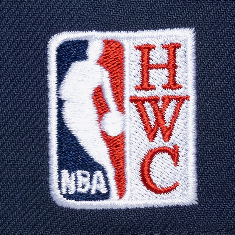 Men's Mitchell & Ness  Navy Golden State Warriors Hardwood Classics Legendary Away Pro-Pinch Adjustable Hat