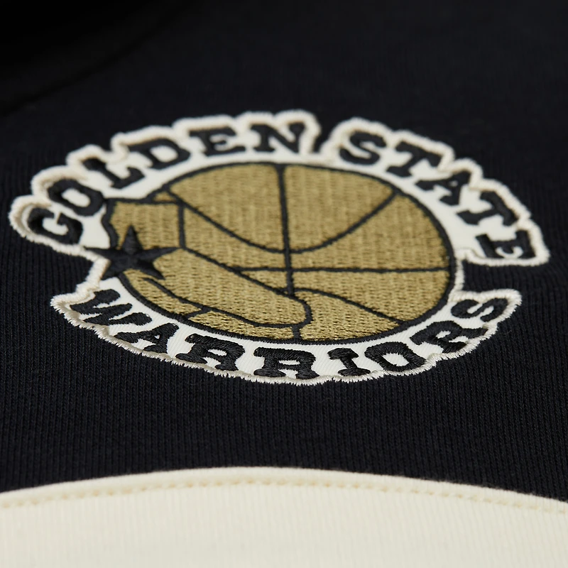 Men's Mitchell & Ness Olive/Black Golden State Warriors Double Clutch Head Coach Hoodie