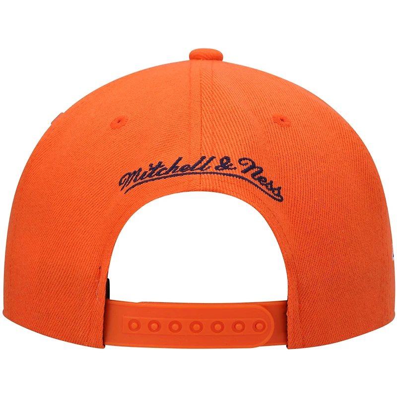 Casquette Snapback Orange Golden State Warriors Hardwood Classics Mitchell & Ness pour hommes