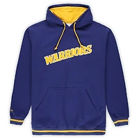 Men's Mitchell & Ness Royal Golden State Warriors Hardwood Classics Big Tall Hoodie