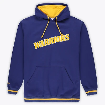 Men's Mitchell & Ness Royal Golden State Warriors Hardwood Classics Big Tall Hoodie