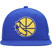Men's Mitchell & Ness Royal Golden State Warriors Hardwood Classics English Dropback - Snapback Hat