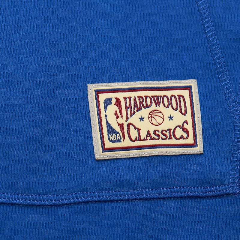 Men's Mitchell & Ness Royal Golden State Warriors Hardwood Classics Lightweight Thermal Pullover Hoodie