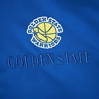 Veste à boutons-pression en satin léger Mitchell & Ness Royal Golden State Warriors Hardwood Classics Team OG 3.0 pour homme