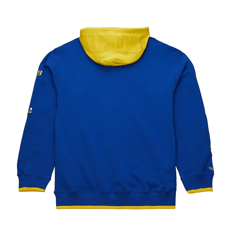 Men's Mitchell & Ness  Royal Golden State Warriors Hardwood Classics Team OG 3.0 Pullover Hoodie