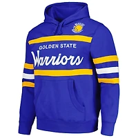 Men's Mitchell & Ness Royal Golden State Warriors Head Coach Pullover Hoodie