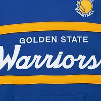 Men's Mitchell & Ness Royal Golden State Warriors Head Coach Pullover Hoodie