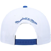 Men's Mitchell & Ness White/Royal Golden State Warriors Side Core 2.0 Snapback Hat
