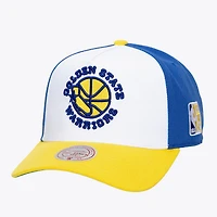 Men's Mitchell & Ness  Navy Golden State Warriors Legendary Home Pro Pinch Snapback Hat