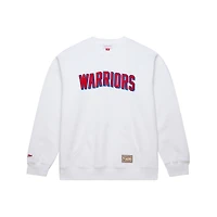 Sweat-shirt à capuche blanc Golden State Warriors Nights de Mitchell & Ness pour homme