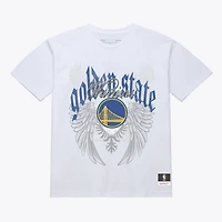 Men's Mitchell & Ness White Golden State Warriors Old English Classic T-Shirt