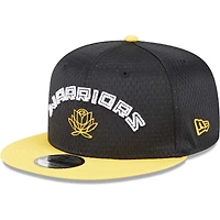 Casquette Snapback 9FIFTY en maille Golden State Warriors New Era pour homme, noir/or