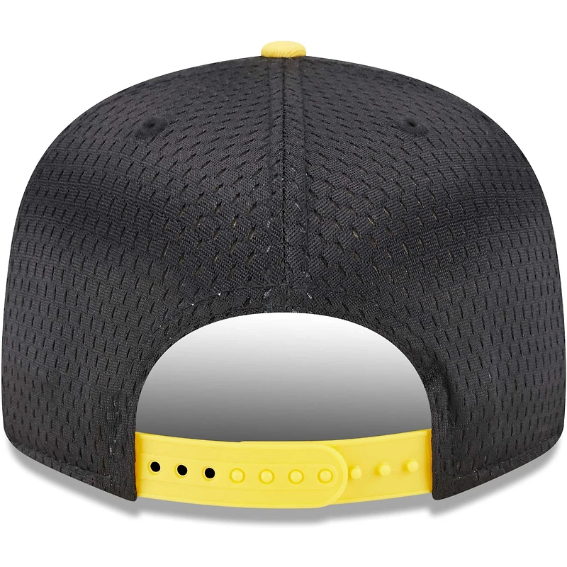 Casquette Snapback 9FIFTY en maille Golden State Warriors New Era pour homme, noir/or