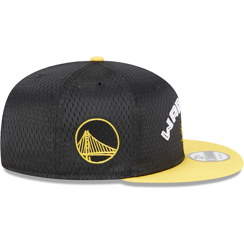 Casquette Snapback 9FIFTY en maille Golden State Warriors New Era pour homme, noir/or