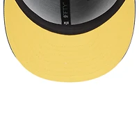 Men's New Era Black/Royal Golden State Warriors Sport Night Splatter 2-Tone 9FIFTY Snapback Hat