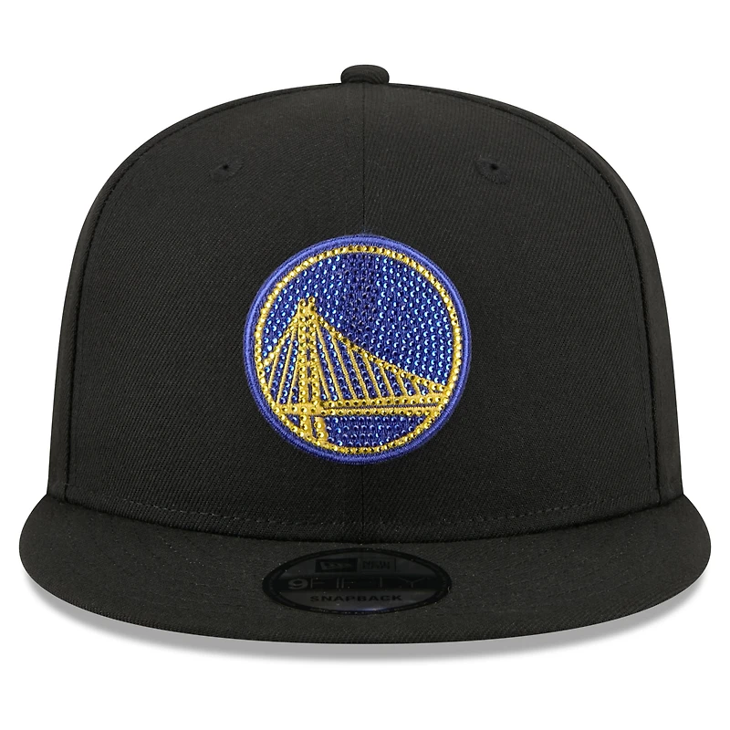 Men's New Era Black Golden State Warriors 2026 NBA Draft Crystal 9FIFTY Snapback Hat