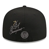 Casquette ajustée 59FIFTY noire Golden State Warriors New Era pour homme