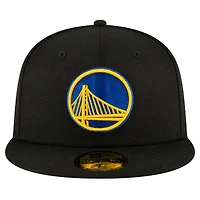 Casquette ajustée 59FIFTY noire Golden State Warriors New Era pour homme