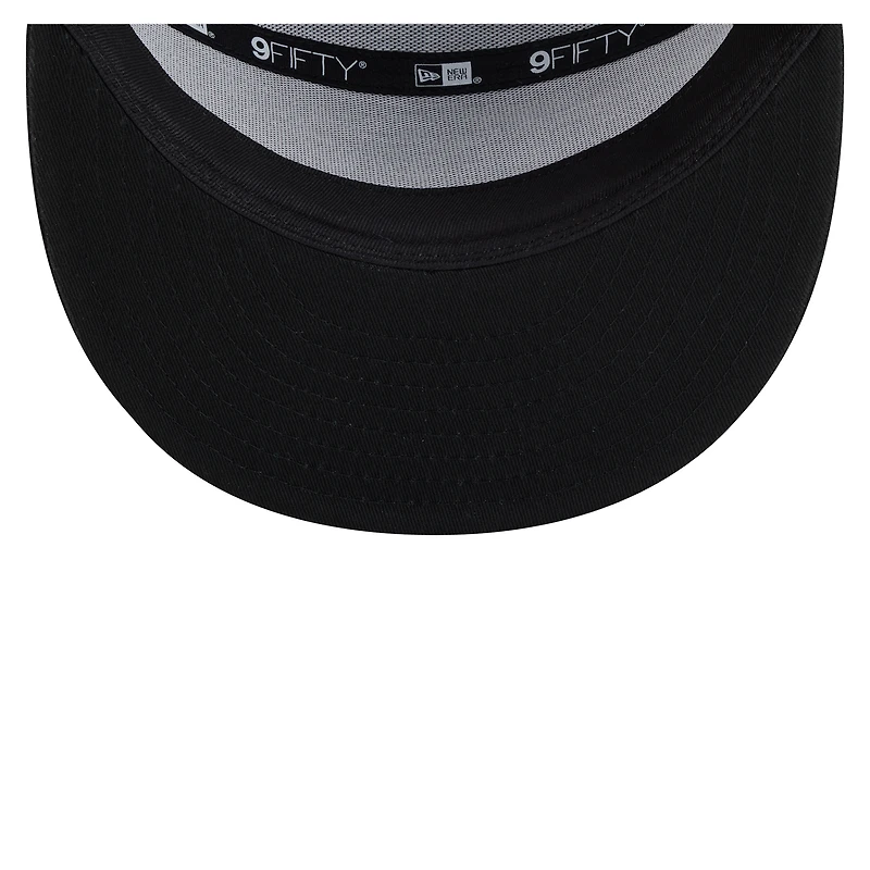 Casquette snapback New Era 9FIFTY noire Golden State Warriors pour homme