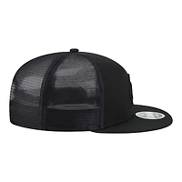 Men's New Era  Black Golden State Warriors Block Split Panel 9FIFTY Snapback Hat