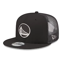 Men's New Era Royal Golden State Warriors Core Logo Meshback 9FIFTY Snapback Hat