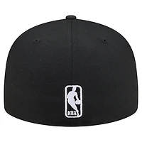 Casquette ajustée New Era Freedom 59FIFTY noire pour homme, Golden State Warriors.