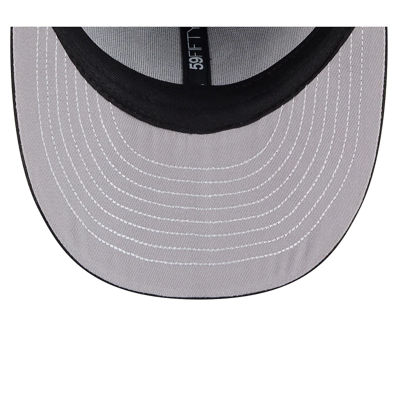 Casquette ajustée New Era Freedom 59FIFTY noire pour homme, Golden State Warriors.