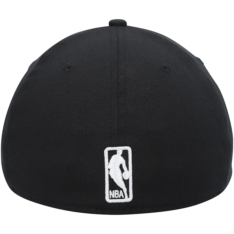 Casquette New Era Flex noire pour homme, couleur officielle des Golden State Warriors (modèle 39THIRTY).