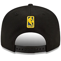 Casquette Snapback 9FIFTY pour homme avec couleur officielle Golden State Warriors New Era noire