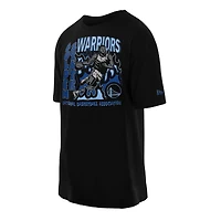 T-shirt oversize Whoosh noir New Era pour homme des Golden State Warriors