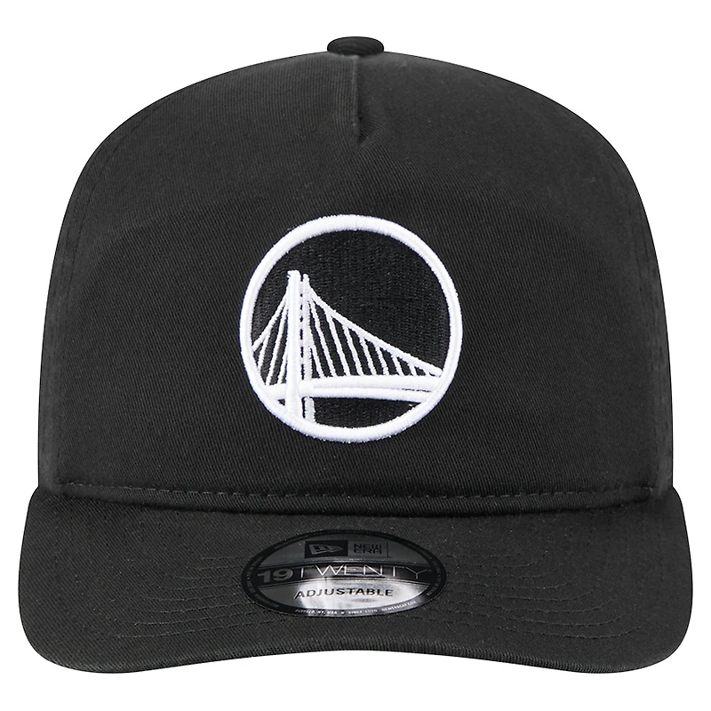 Casquette ajustable Quickstrike 19TWENTY noire New Era pour homme des Golden State Warriors