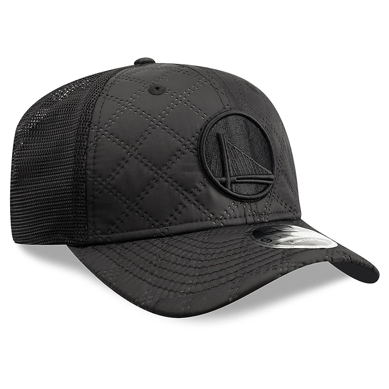 Casquette ajustable en nylon matelassé 9SEVENTY des Golden State Warriors de New Era pour homme